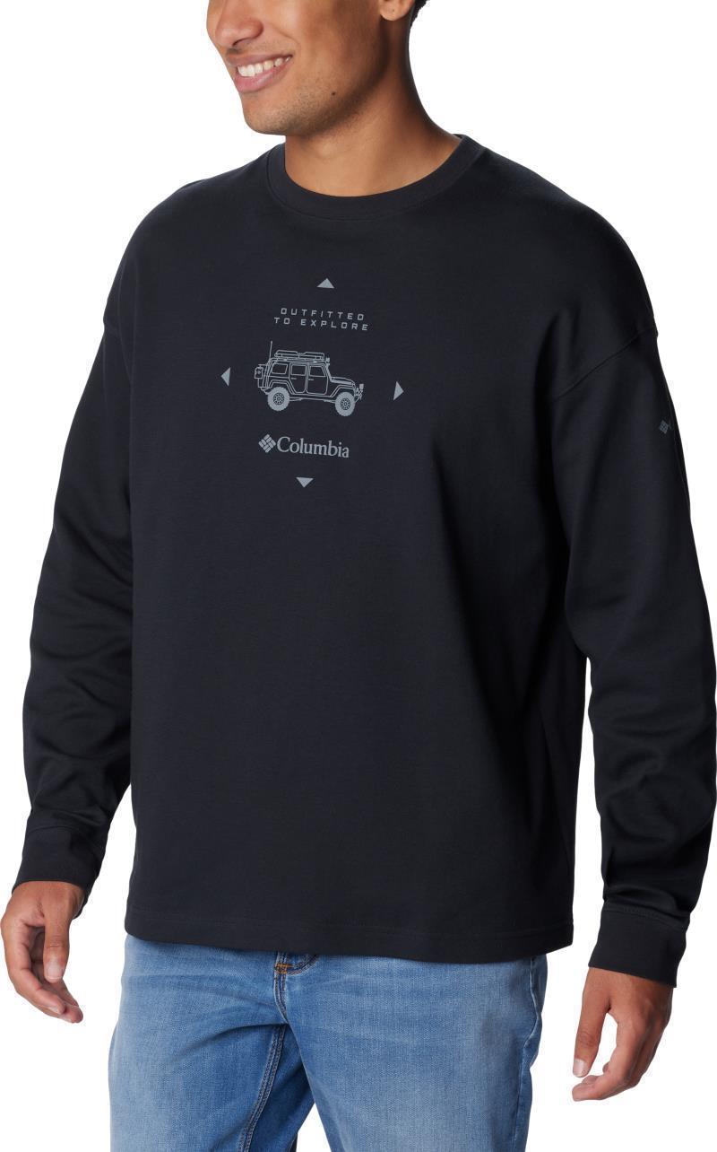 Duxbery Relaxed LS Tee - Tall - Mens - Black / Overlander Graphic 3