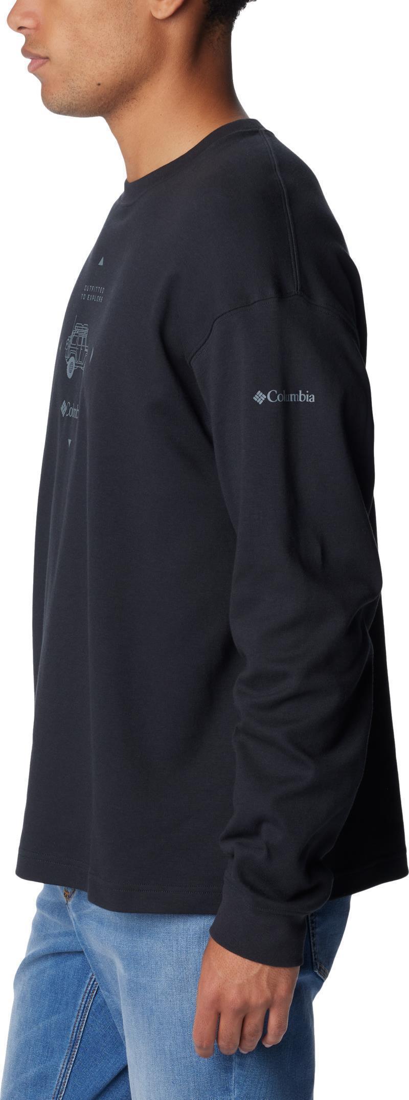 Duxbery Relaxed LS Tee - Tall - Mens - Black / Overlander Graphic 4