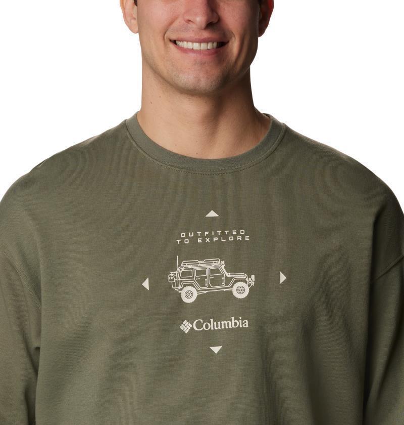 Duxbery Relaxed LS Tee - Tall - Mens - Stone Green / Overlander Graphic 5