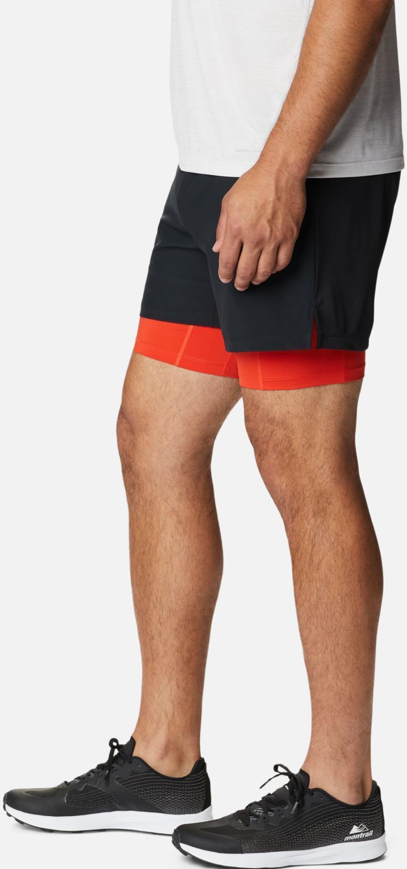 Endless Trail 2In1 Shorts, 5" Inseam - Mens - Black / Spicy 3