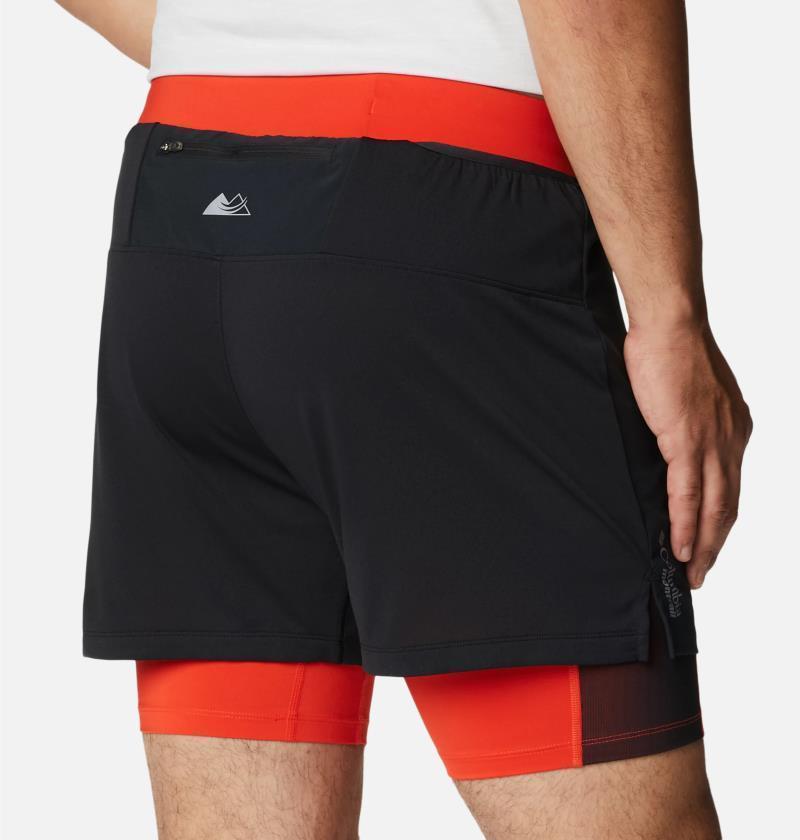 Endless Trail 2In1 Shorts, 5" Inseam - Mens - Black / Spicy 5