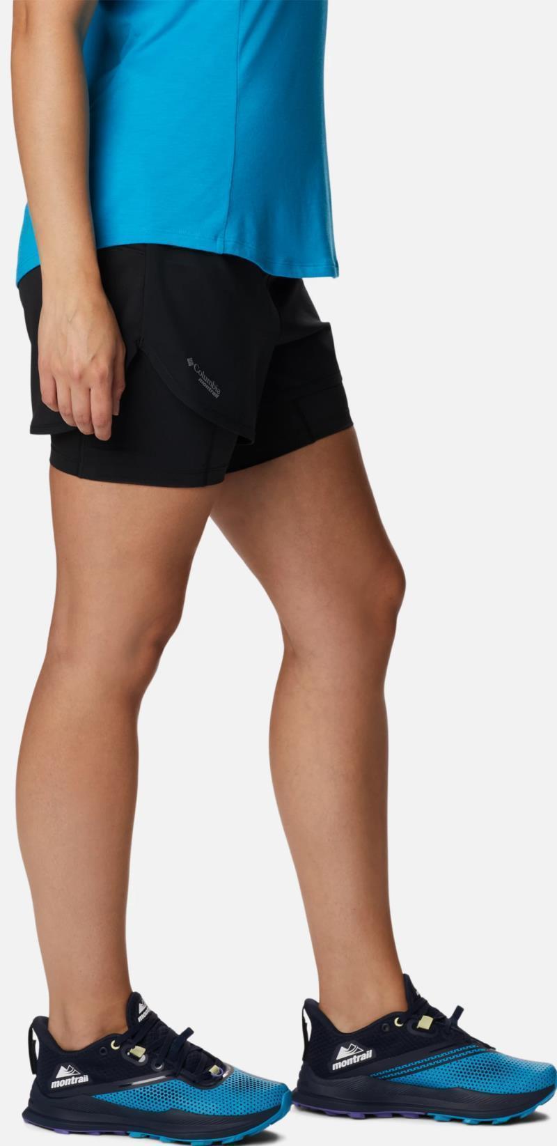 Endless Trail 2n1 Shorts, 3" Inseam - Womens - Black 4
