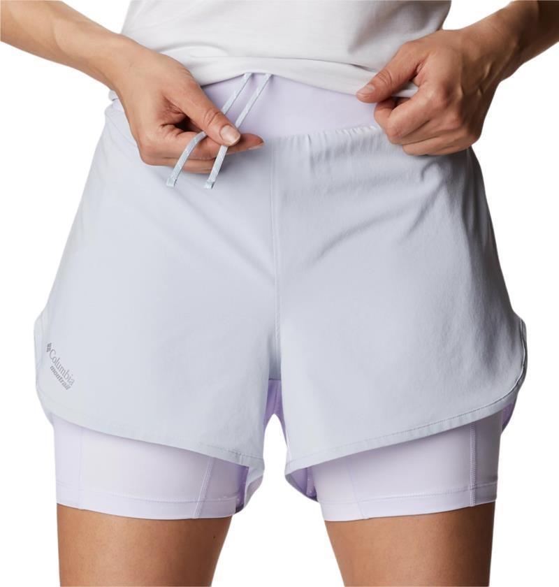 Endless Trail 2n1 Shorts, 3" Inseam - Womens - Cirrus Grey / Purple Tint 1