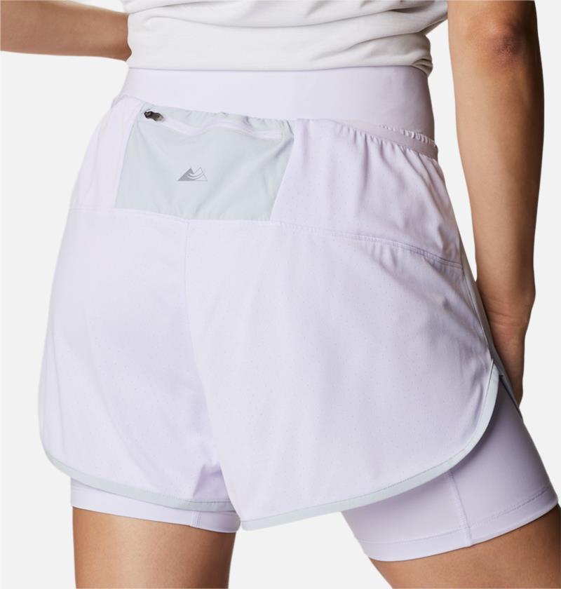 Endless Trail 2n1 Shorts, 3" Inseam - Womens - Cirrus Grey / Purple Tint 5