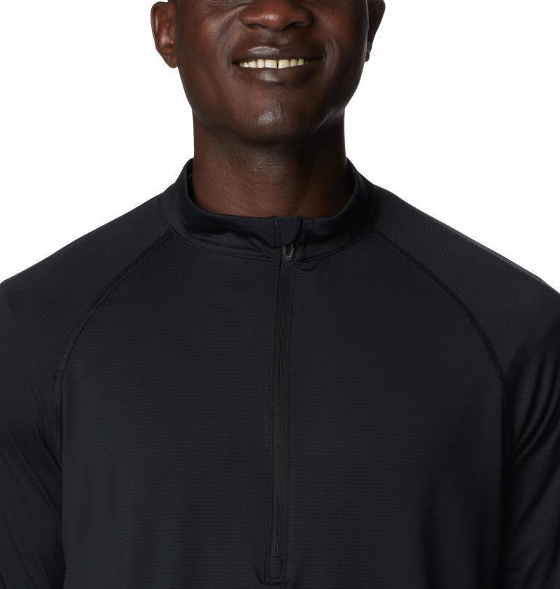 Endless Trail Half Zip Mesh LS - Mens - Black 5