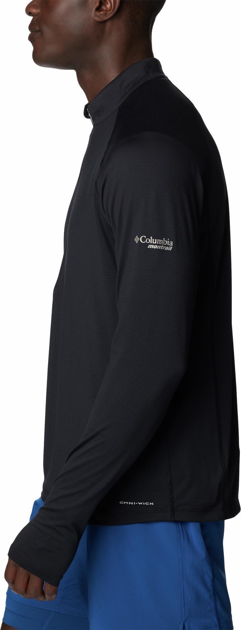 Endless Trail Half Zip Mesh LS - Mens - Black 6