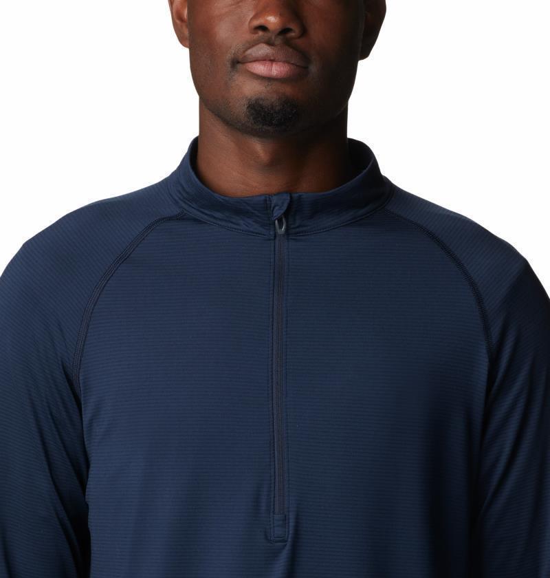 Endless Trail Half Zip Mesh LS - Mens - Collegiate Navy 5