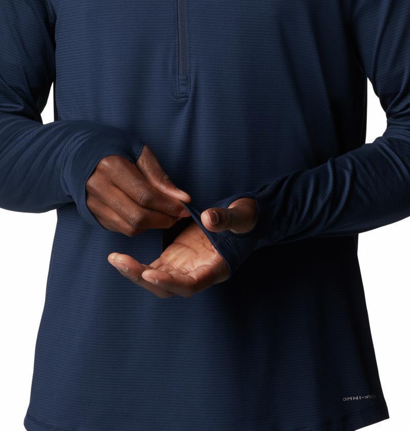 Endless Trail Half Zip Mesh LS - Mens - Collegiate Navy 3