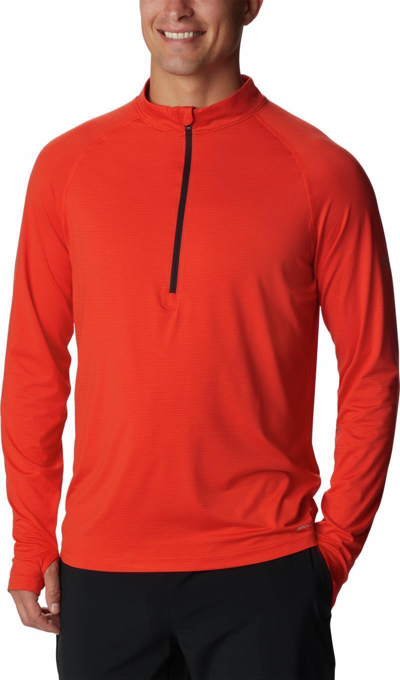 Endless Trail Half Zip Mesh LS - Mens - Spicy 1