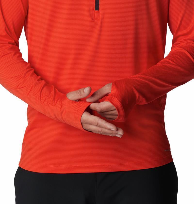 Endless Trail Half Zip Mesh LS - Mens - Spicy 3