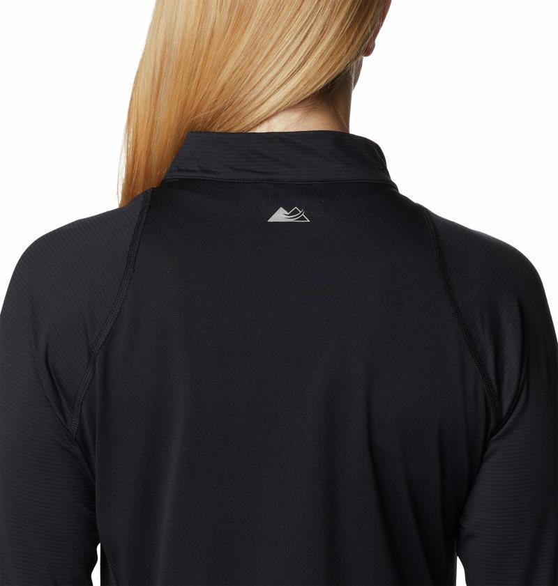 Endless Trail Half Zip Mesh LS - Womens - Black 4
