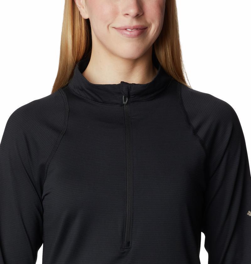 Endless Trail Half Zip Mesh LS - Womens - Black 5