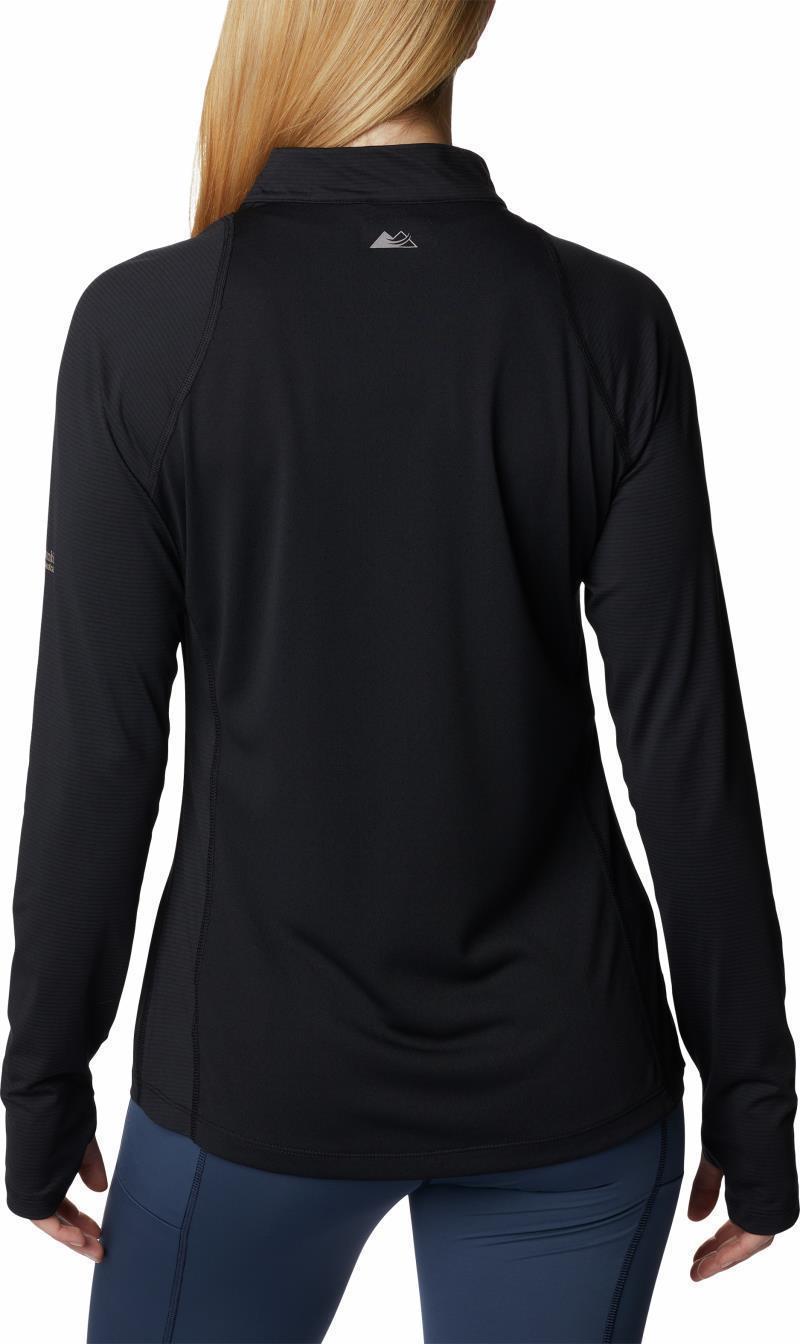 Endless Trail Half Zip Mesh LS - Womens - Black 2