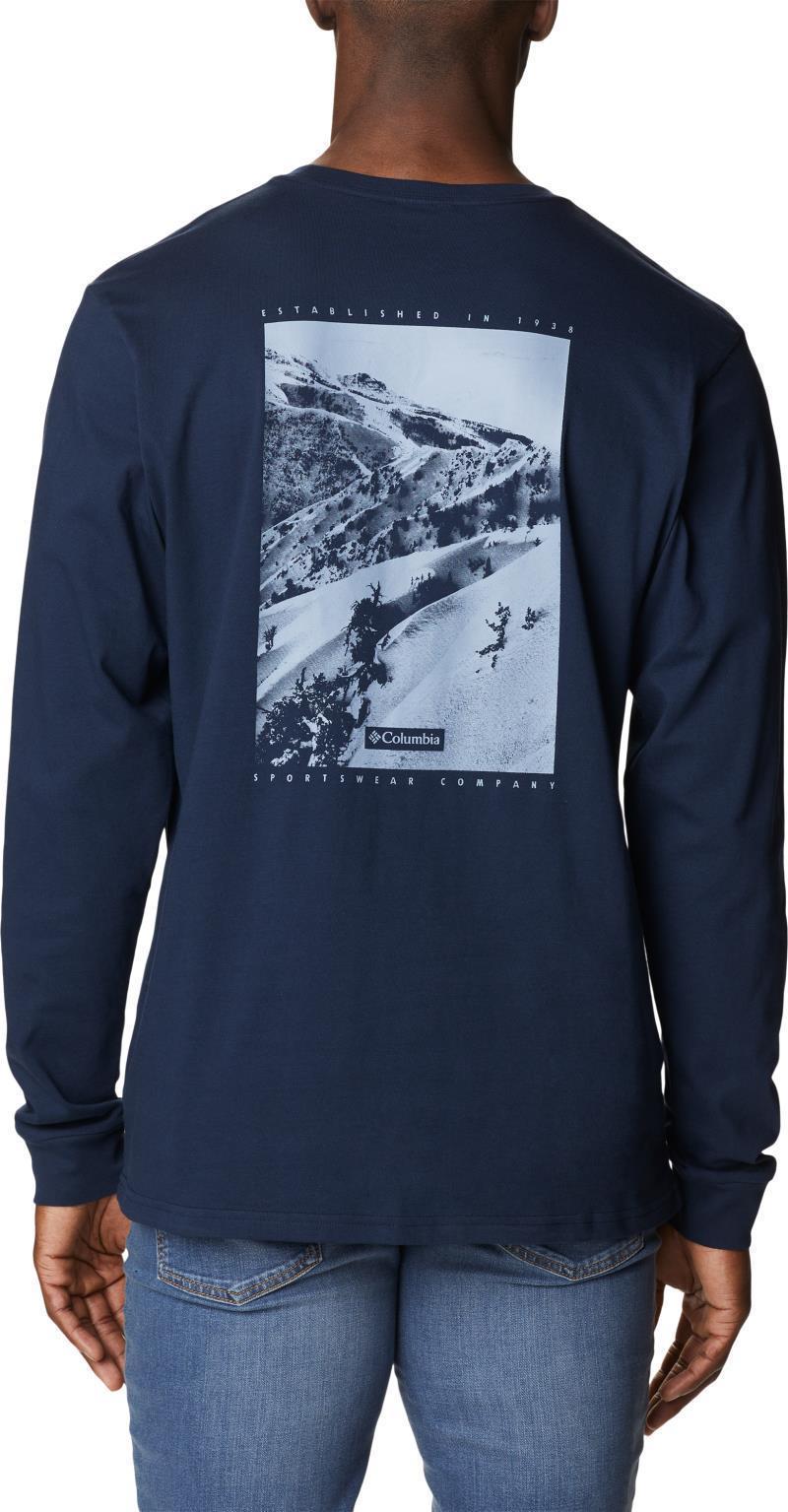 Explorers Canyon LS T-Shirt - Mens - Collegiate Navy / Slopes Graphic 2