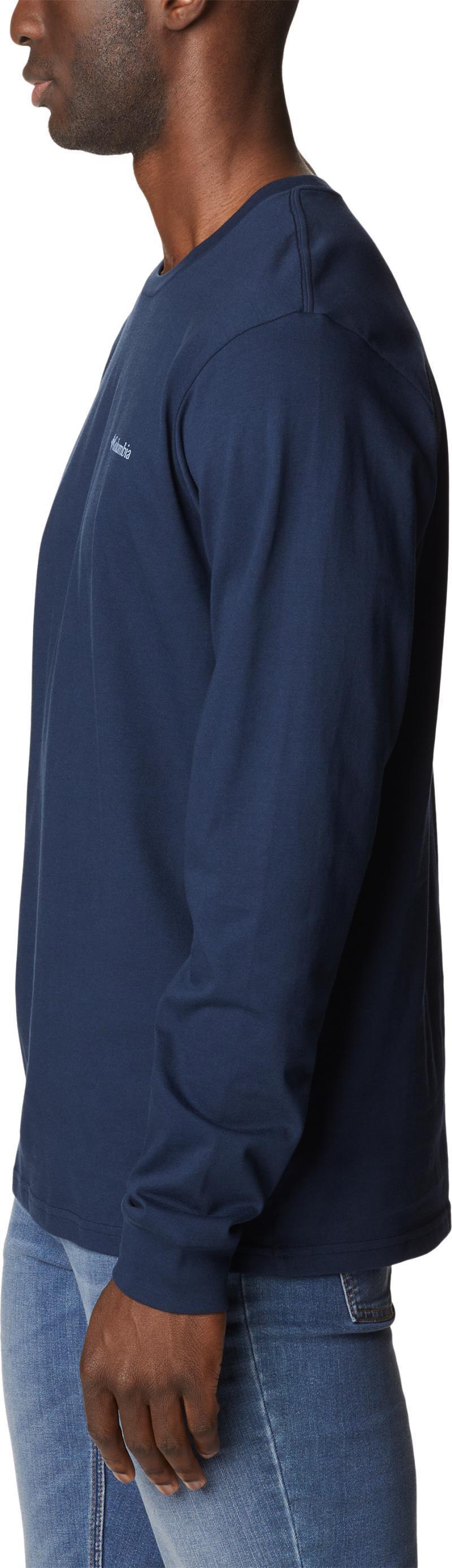 Explorers Canyon LS T-Shirt - Mens - Collegiate Navy / Slopes Graphic 3