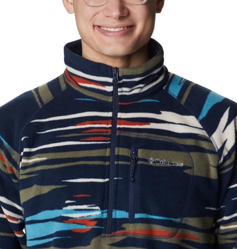 Fast Trek Printed Half Zip - Mens - Collegiate Navy Skyscape Print 5