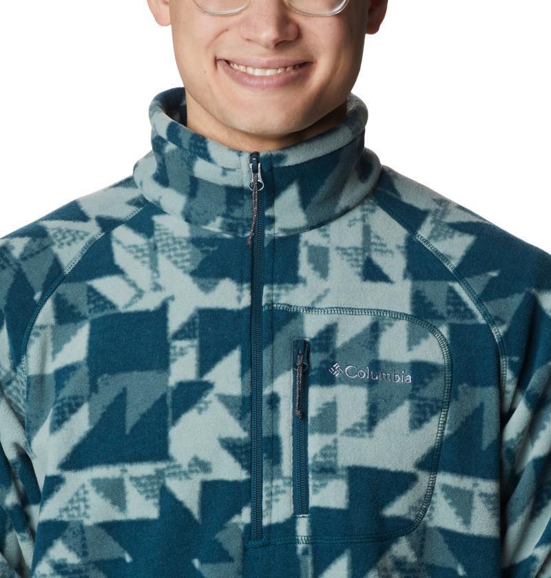 Fast Trek Printed Half Zip - Mens - Night Wave Quilted Print 5
