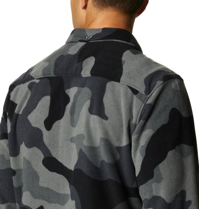 Flare Gun Fleece Over Shirt - Big - Mens - Black Mod Camo Print 5