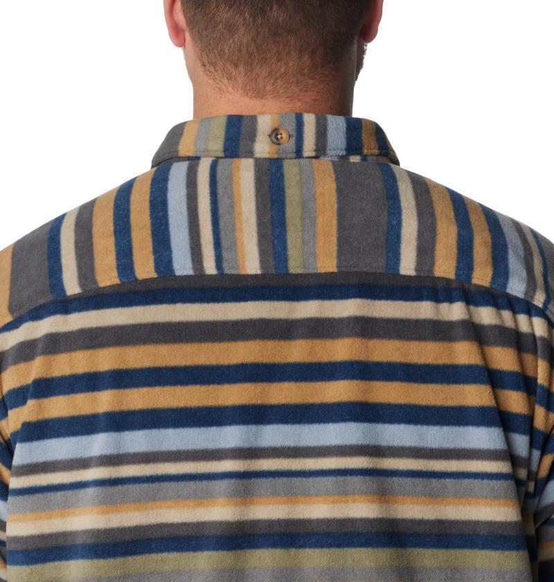 Flare Gun Fleece Over Shirt - Big - Mens - Shark Surfcrest Stripe Print 7