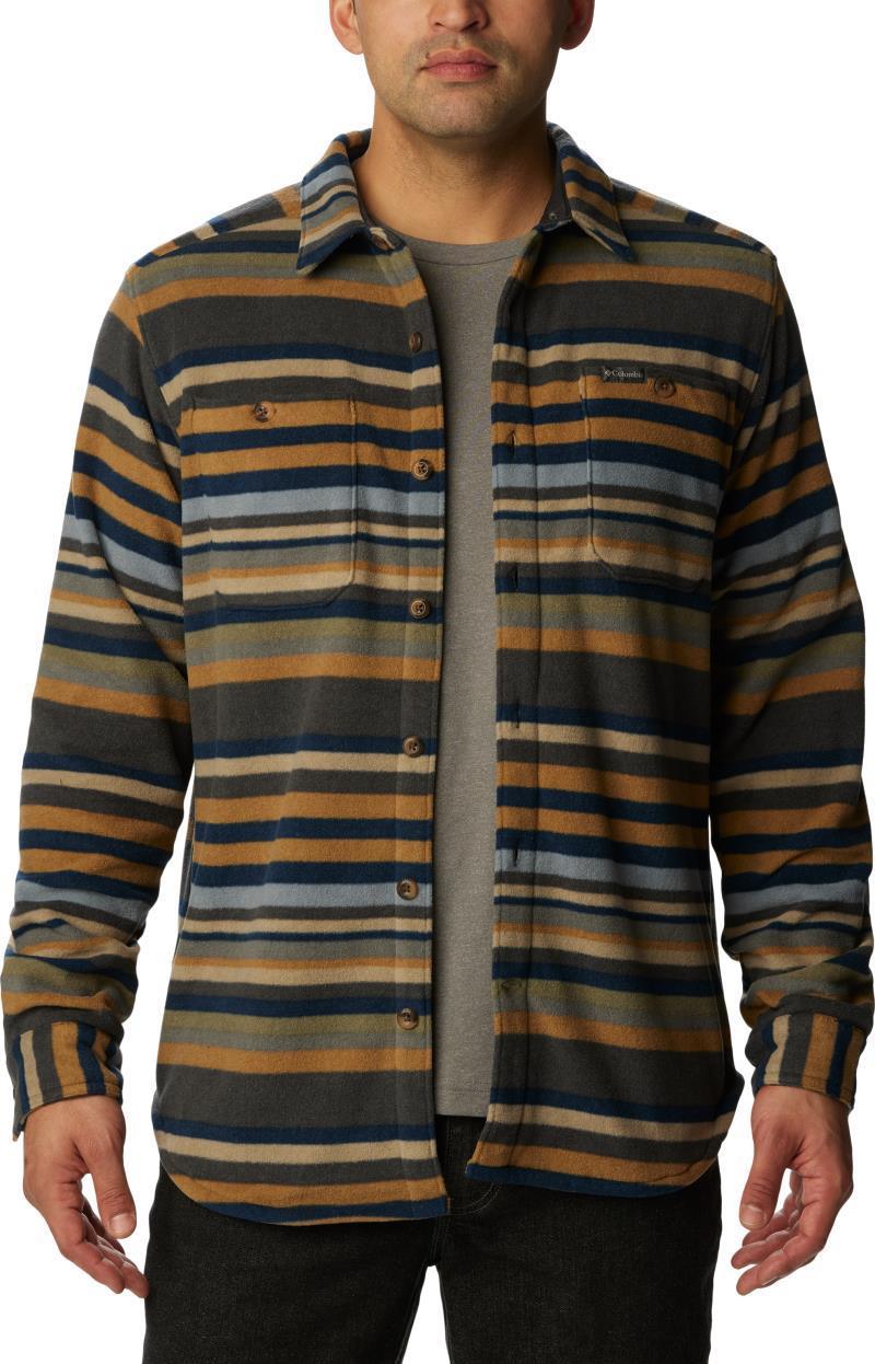 Flare Gun Fleece Over Shirt - Mens - Shark Surfcrest Stripe Print 3