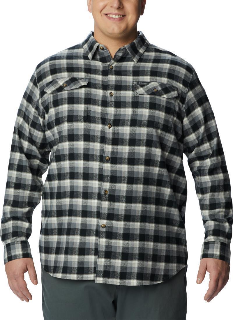 Flare Gun Stretch Flannel - Big - Mens - Black Shadow Plaid 1