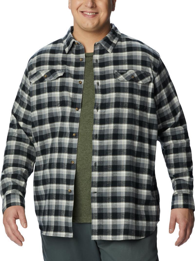 Flare Gun Stretch Flannel - Big - Mens - Black Shadow Plaid 3