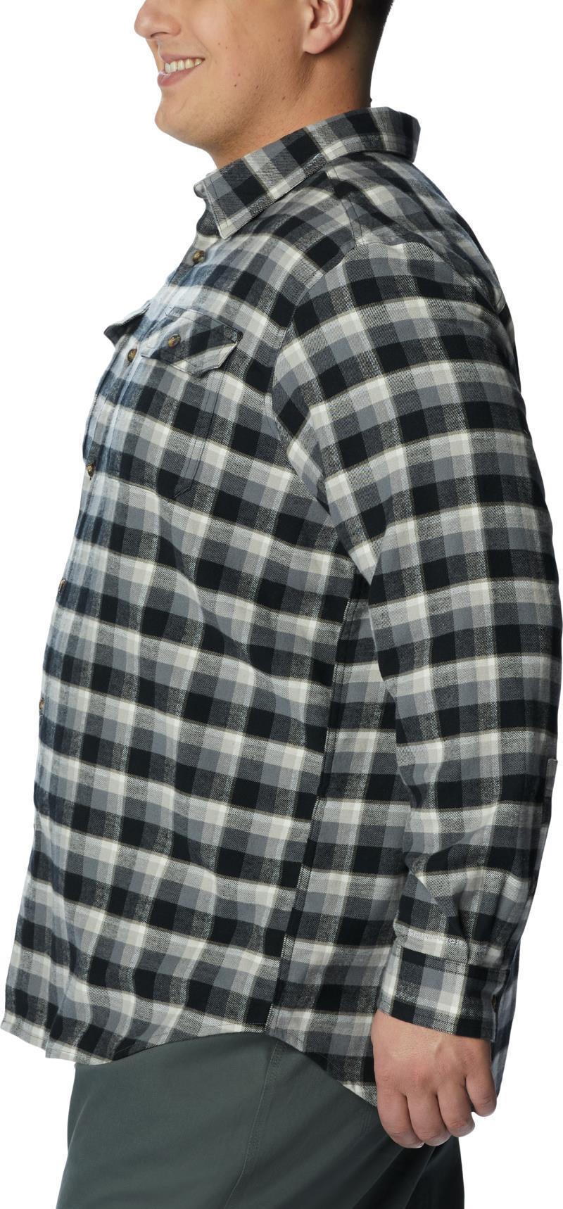 Flare Gun Stretch Flannel - Big - Mens - Black Shadow Plaid 4