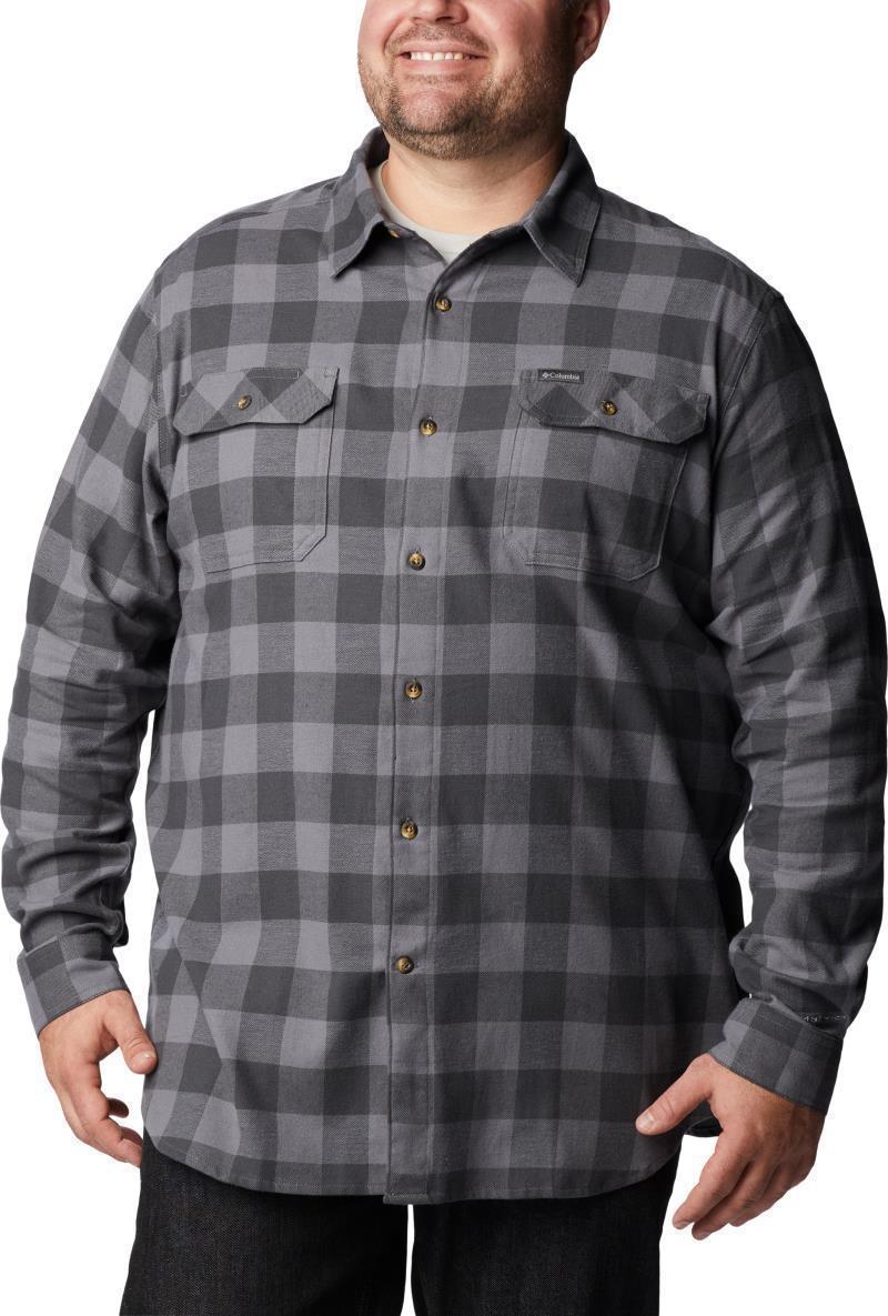 Flare Gun Stretch Flannel - Big - Mens - City Grey Twill Buffalo Check 1