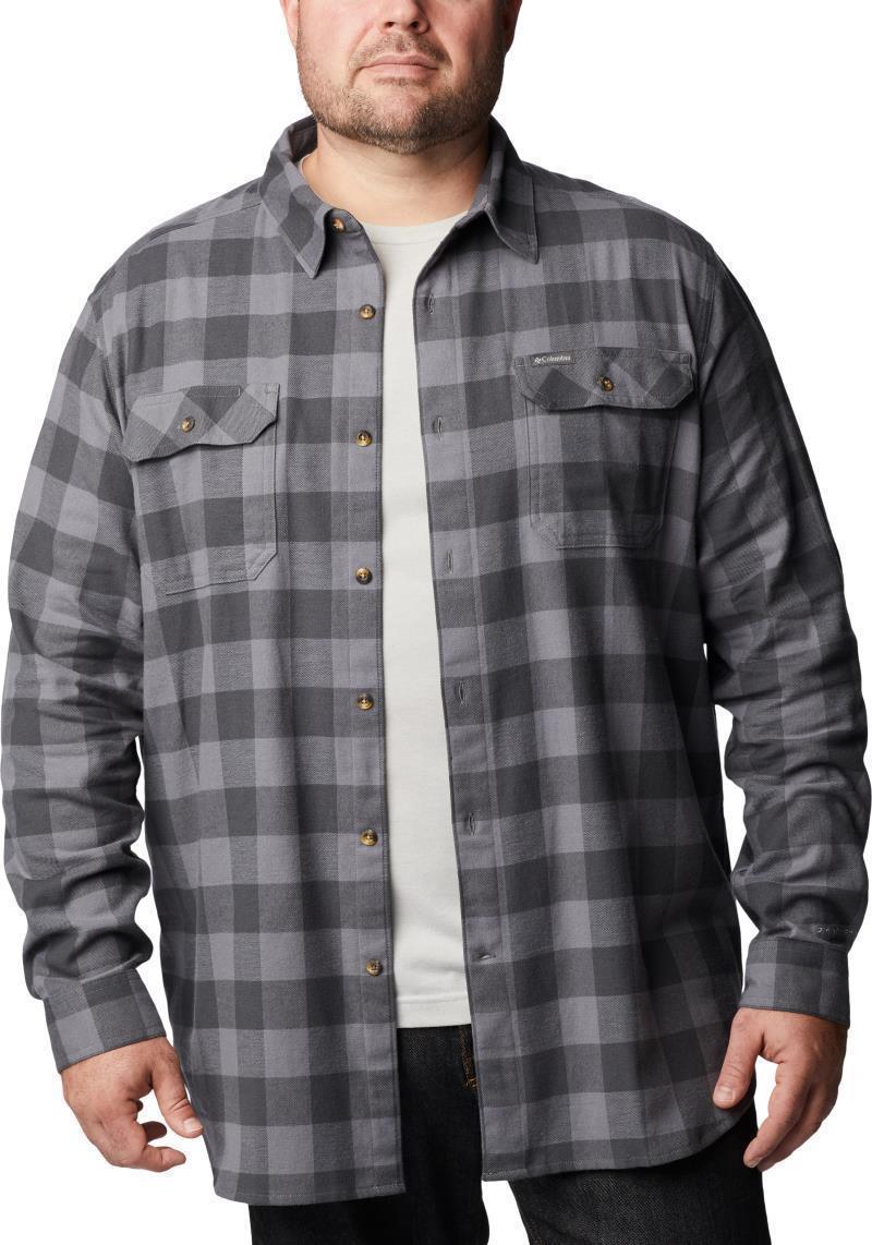 Flare Gun Stretch Flannel - Big - Mens - City Grey Twill Buffalo Check 3