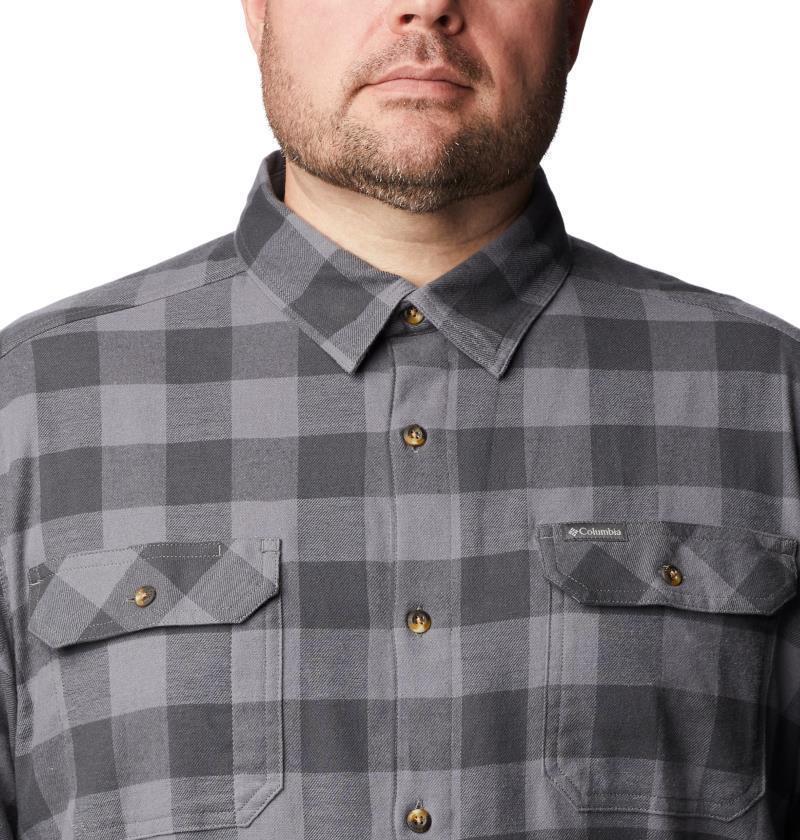 Flare Gun Stretch Flannel - Big - Mens - City Grey Twill Buffalo Check 5