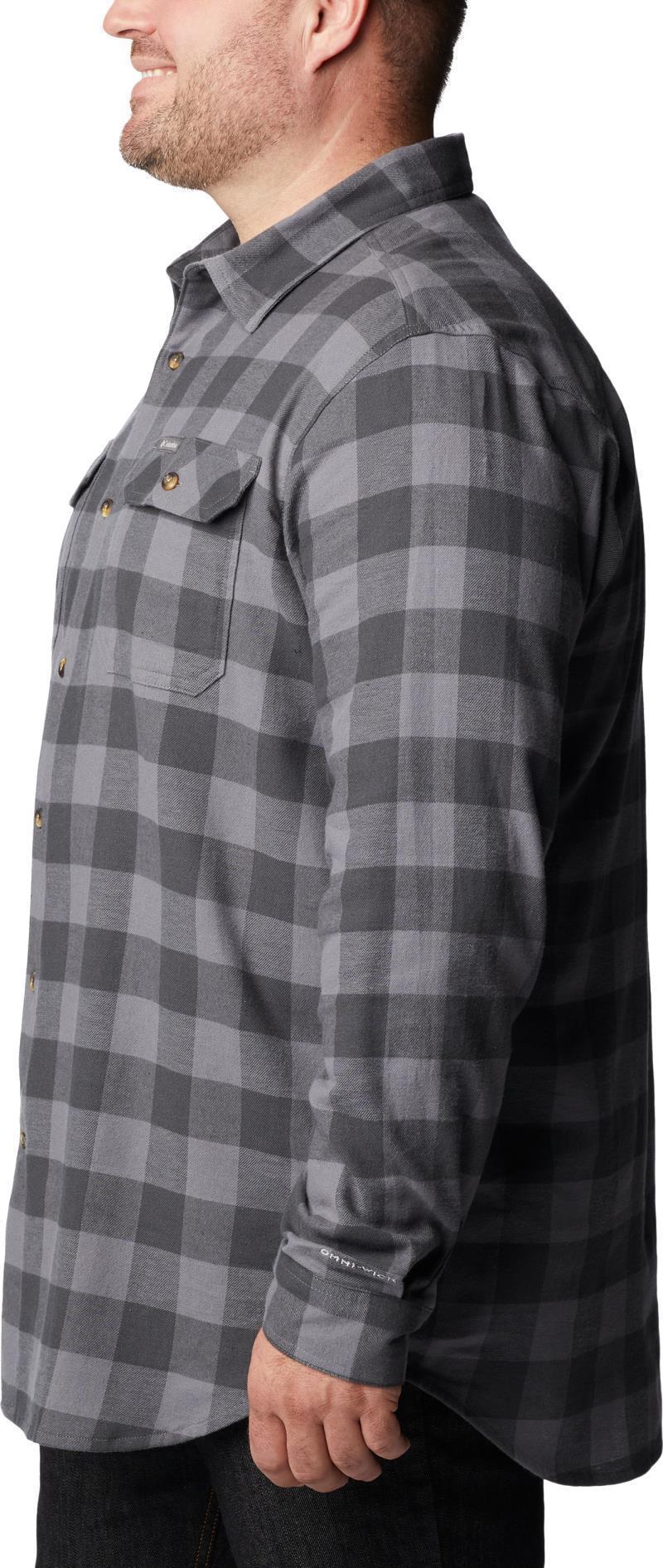 Flare Gun Stretch Flannel - Big - Mens - City Grey Twill Buffalo Check 10