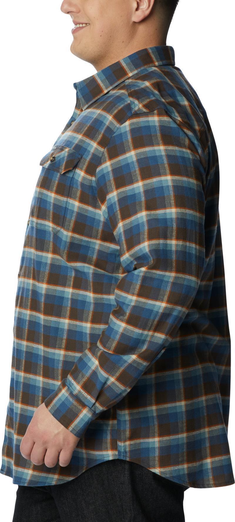 Flare Gun Stretch Flannel - Big - Mens - Cordovan Shadow Plaid 4