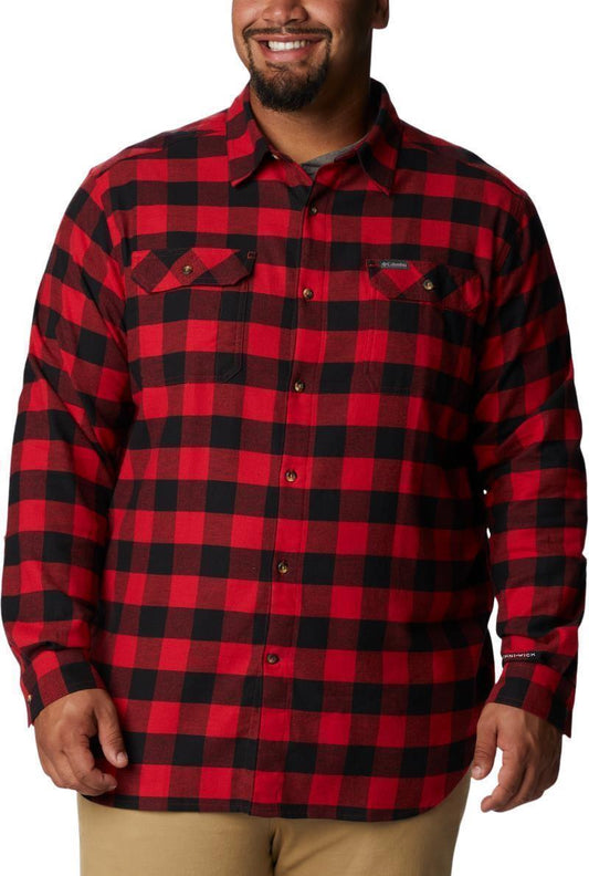 Flare Gun Stretch Flannel - Big - Mens - Mountain Red Twill Buffalo Check 1