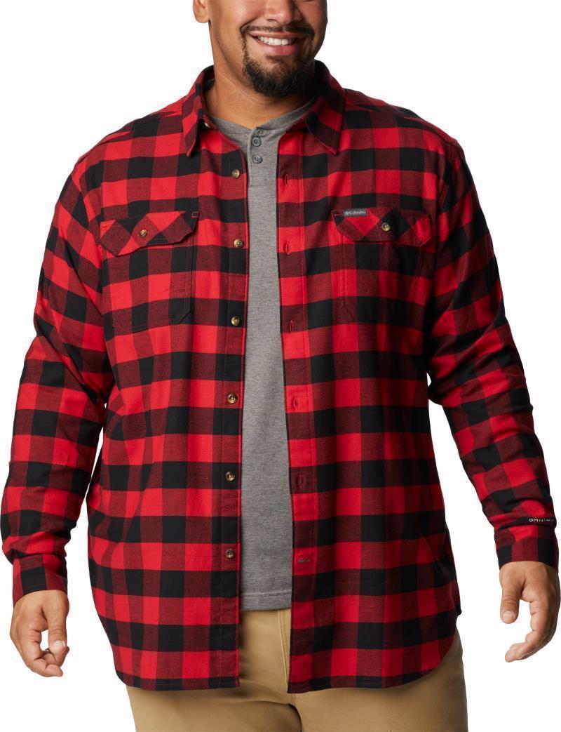 Flare Gun Stretch Flannel - Big - Mens - Mountain Red Twill Buffalo Check 4