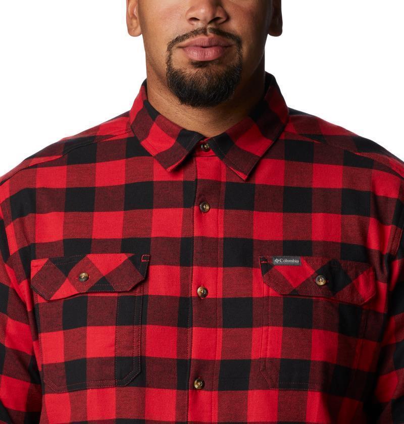 Flare Gun Stretch Flannel - Big - Mens - Mountain Red Twill Buffalo Check 5