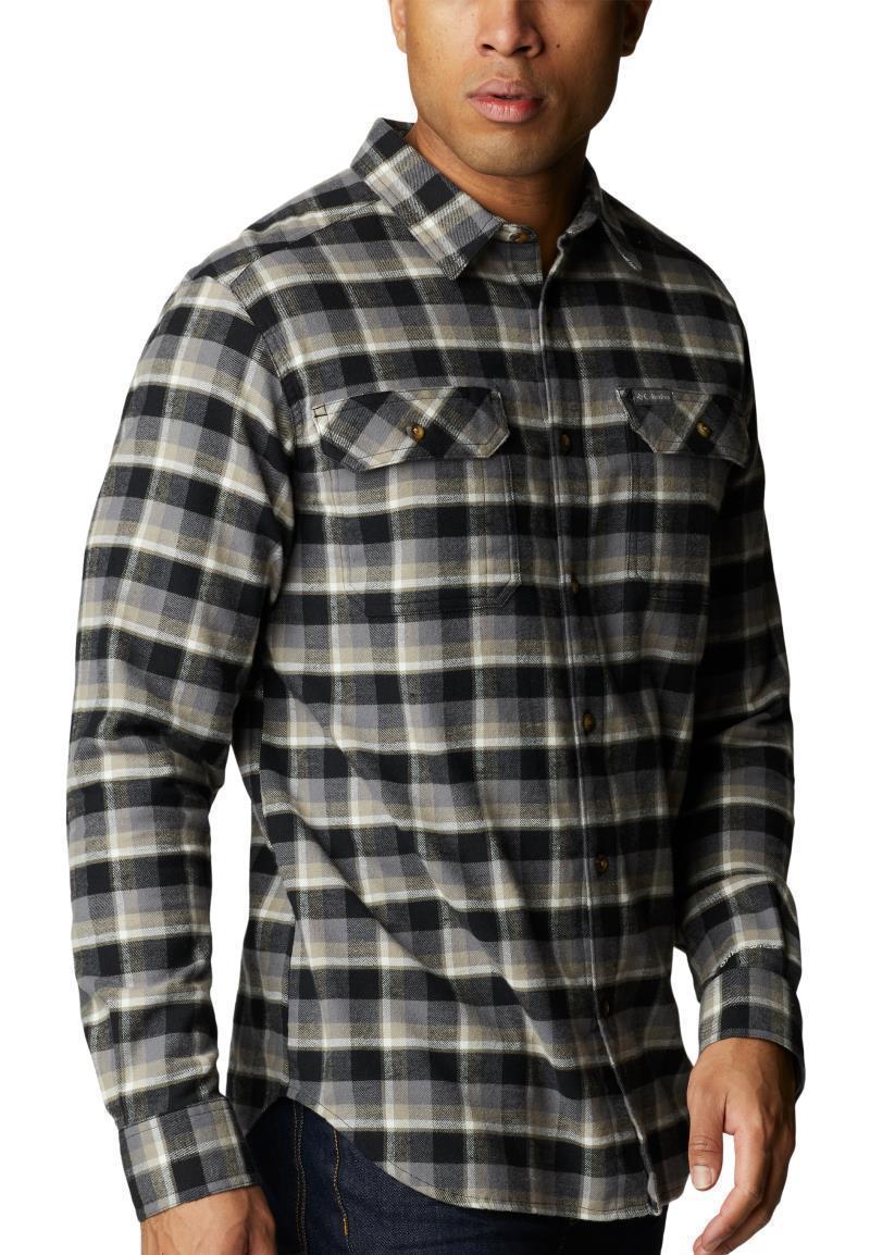 Flare Gun Stretch Flannel - Mens - Black Shadow Plaid 3