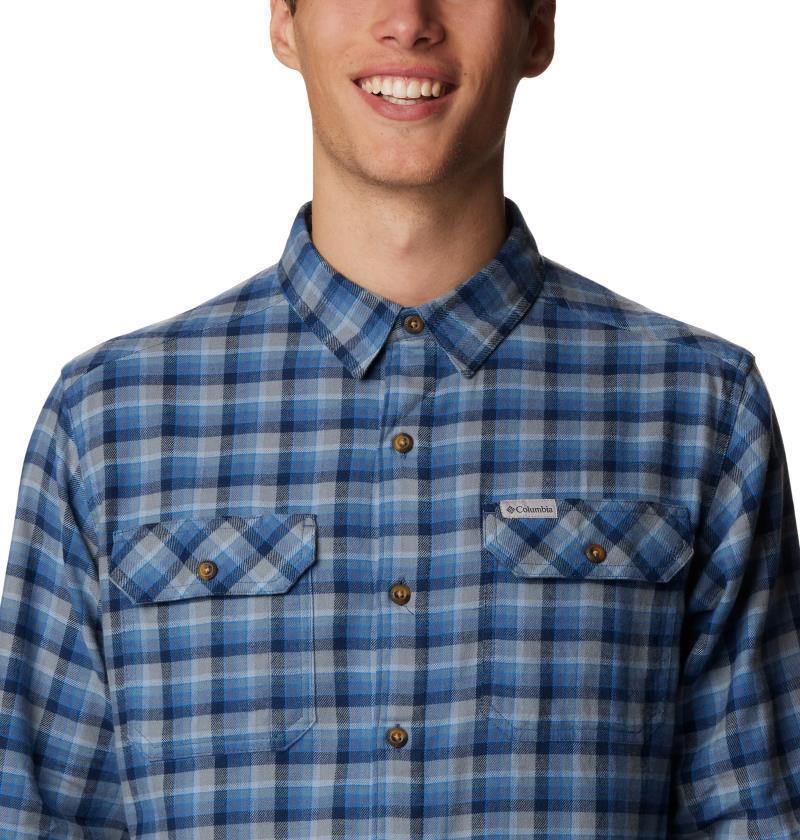 Flare Gun Stretch Flannel - Mens - Dark Mountain Gradient Check 4
