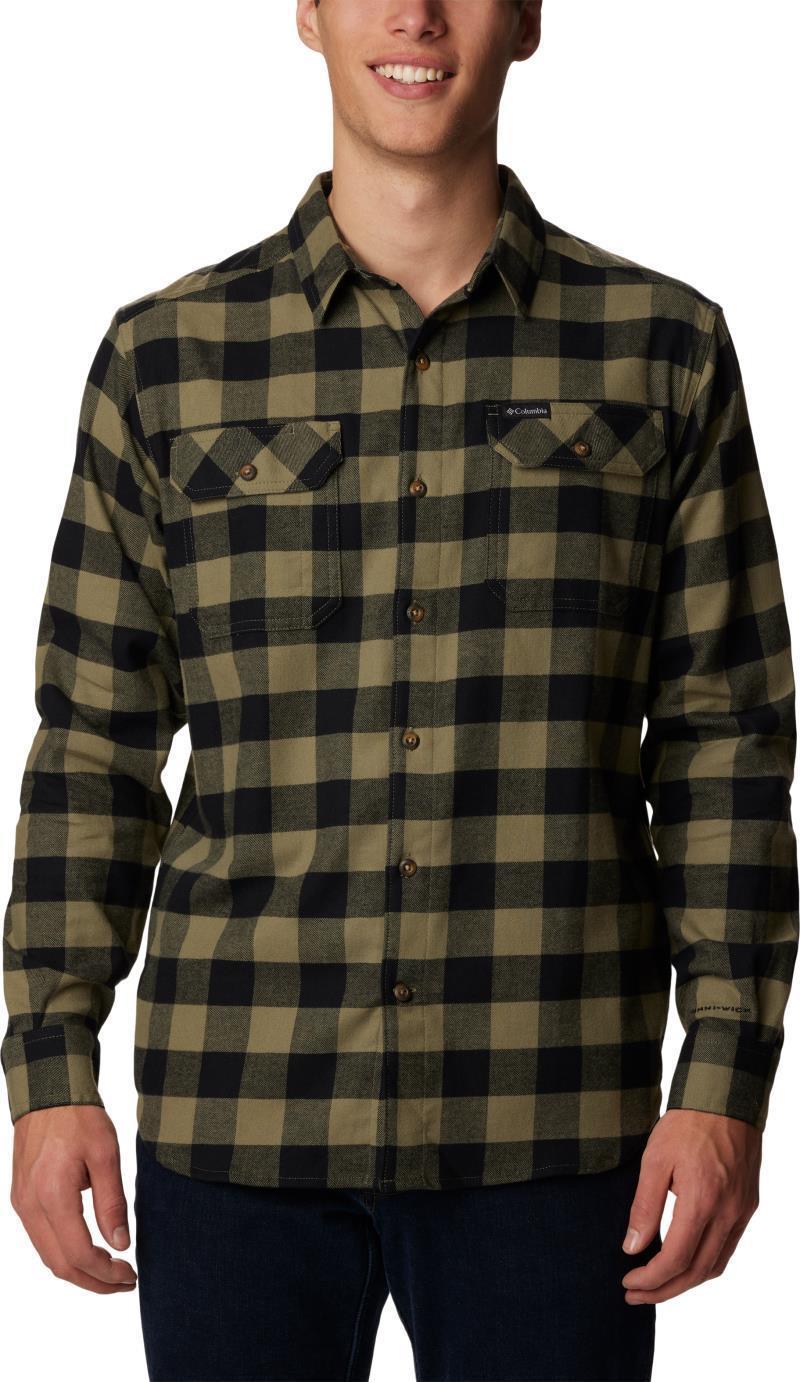Flare Gun Stretch Flannel - Mens - Stone Green Buffalo Check 1