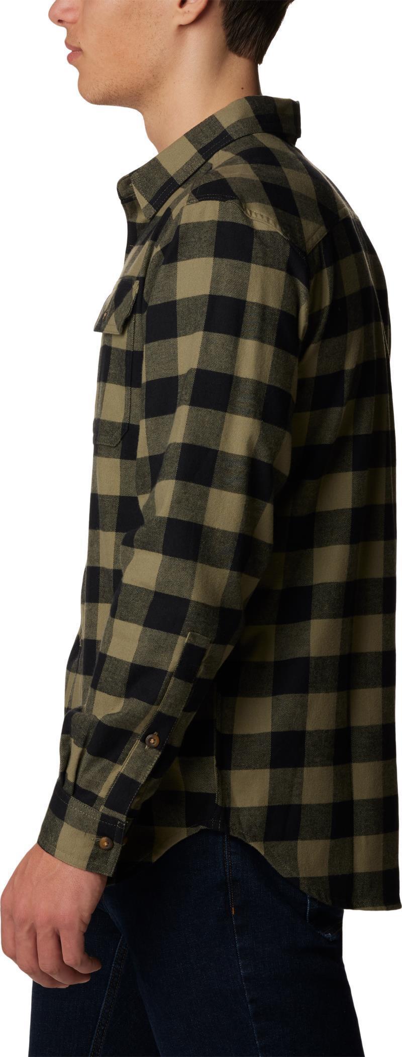 Flare Gun Stretch Flannel - Mens - Stone Green Buffalo Check 2