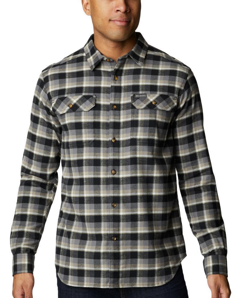 Flare Gun Stretch Flannel - Tall - Mens - Black Shadow Plaid 1