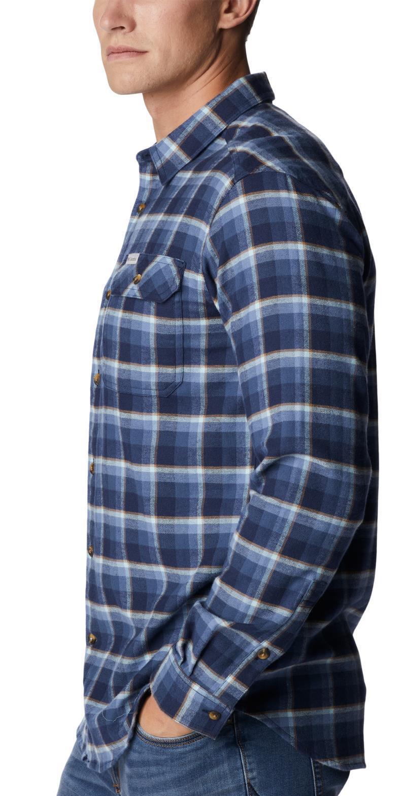 Flare Gun Stretch Flannel - Tall - Mens - Collegiate Navy Shadow Plaid 2