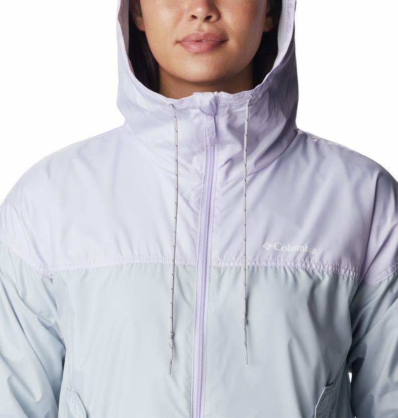 Flash Challenger Lined Windbreaker - Womens - Cirrus Grey / Purple Tint 5