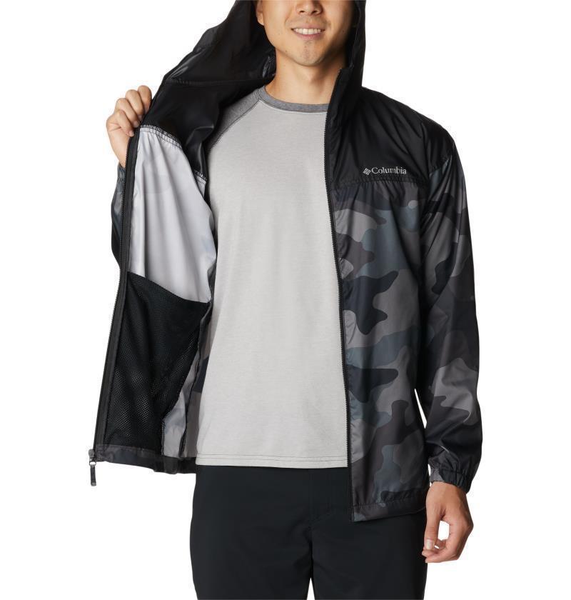 Flash Challenger Novelty Windbreaker - Mens - Black Mod Camo Print 5