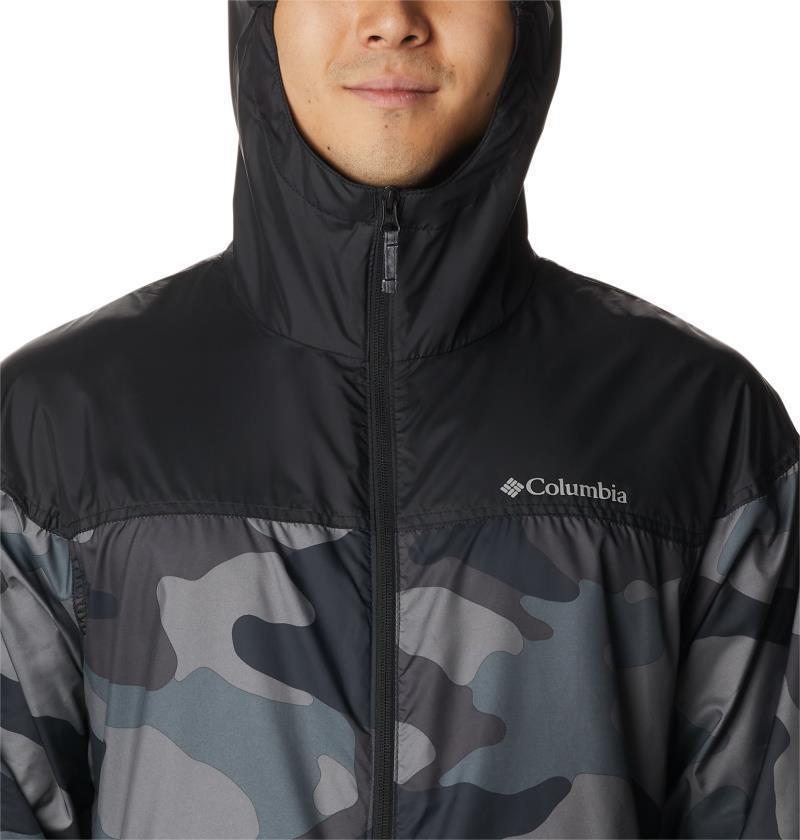 Flash Challenger Novelty Windbreaker - Mens - Black Mod Camo Print 6