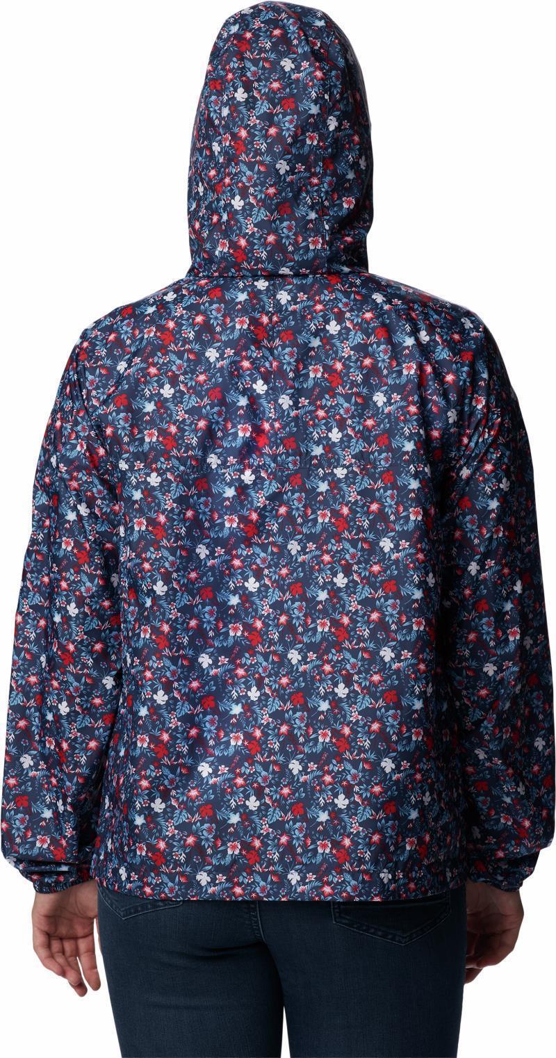 Flash Challenger Novelty Windbreaker - Womens - Nocturnal Mini Biscus Print 2