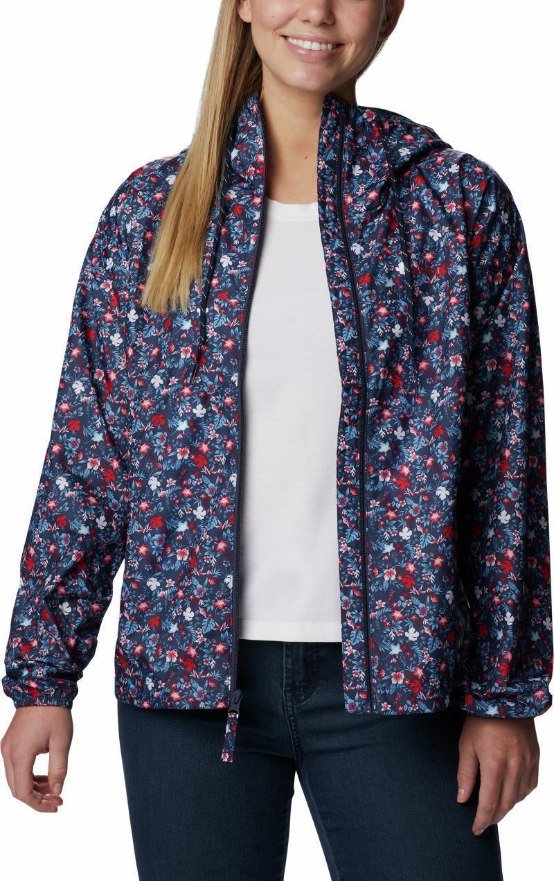 Flash Challenger Novelty Windbreaker - Womens - Nocturnal Mini Biscus Print 3