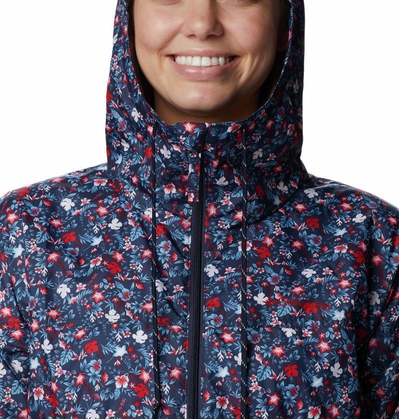 Flash Challenger Novelty Windbreaker - Womens - Nocturnal Mini Biscus Print 5