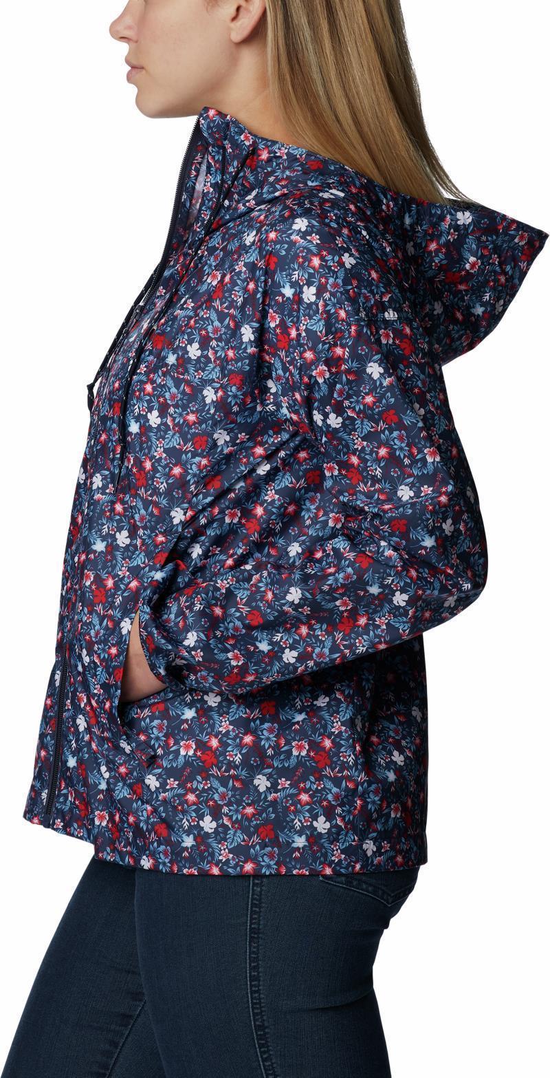 Flash Challenger Novelty Windbreaker - Womens - Nocturnal Mini Biscus Print 6