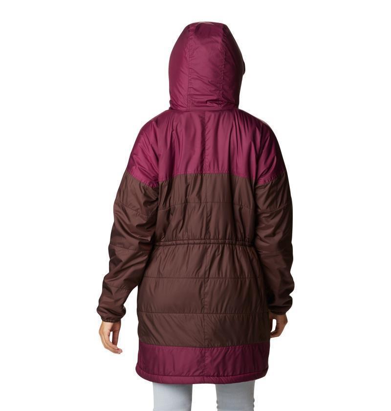Flash Challenger Sherpa Lined Long Jacket - Womens - New Cinder / Marionberry 5