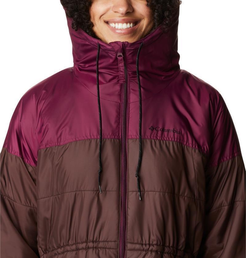 Flash Challenger Sherpa Lined Long Jacket - Womens - New Cinder / Marionberry 6